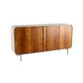 Modern houten dressoir met metalen poten**